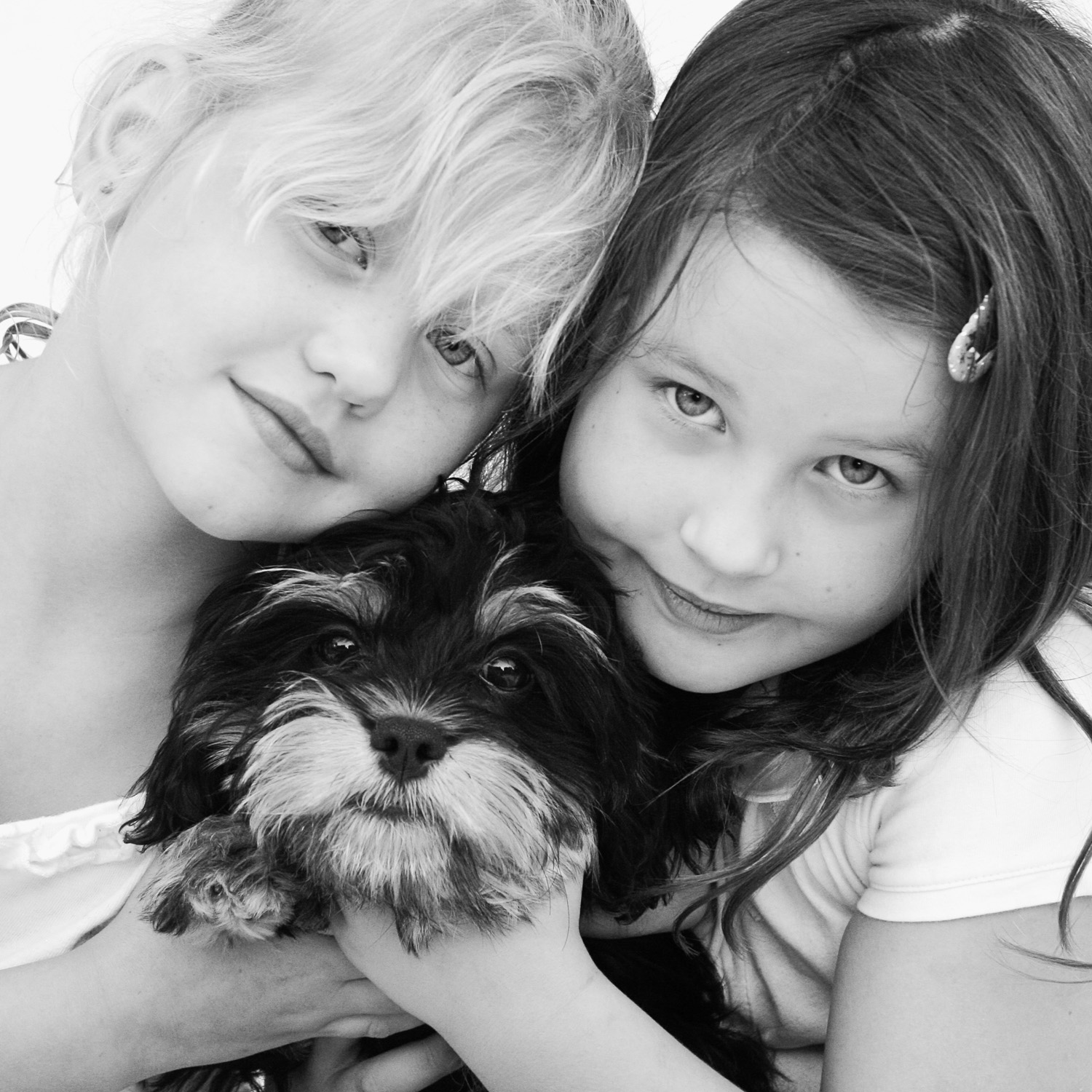 black and white children and pet photographer brisbane